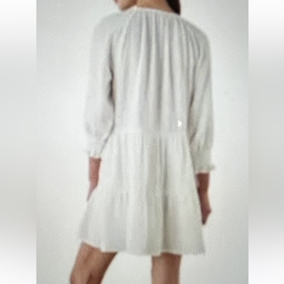 Rails Sia Long-Sleeved Tiered Dress - Large, white - Picture 4 of 8